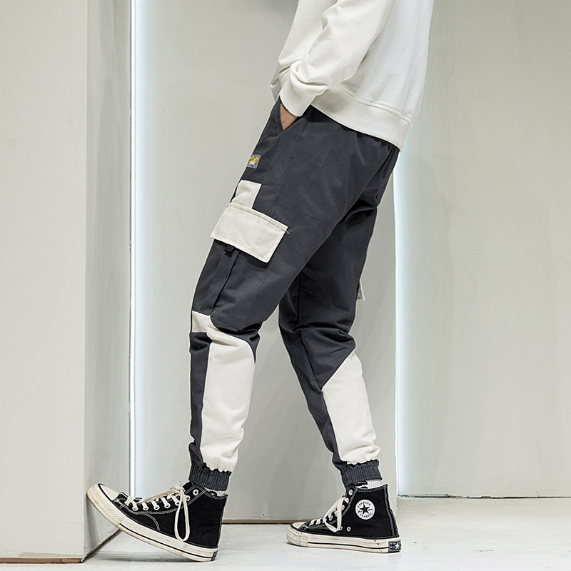 春季裤子男士休闲裤cargo直筒潮牌工装裤ins韩版潮流宽松九分裤男在类目 男装, 休闲裤中 - 来自Buy2taobao.com提供专业的淘宝代购服务