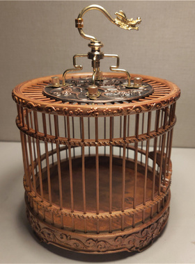 宠物用品徐一舟大师龙头钩满工雕刻蛞蛞蚰子蝈蝈活体草花梨笼子