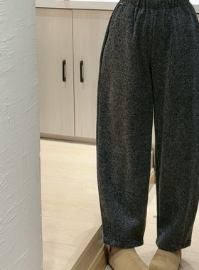 新款女装欧货慵懒抽绳松紧腰休闲奶奶裤67111