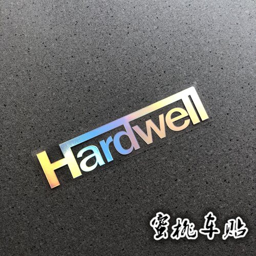 Hidh全球DJ冠军 HARDWELL全息周边贴纸行李箱电脑踏板电单车贴纸