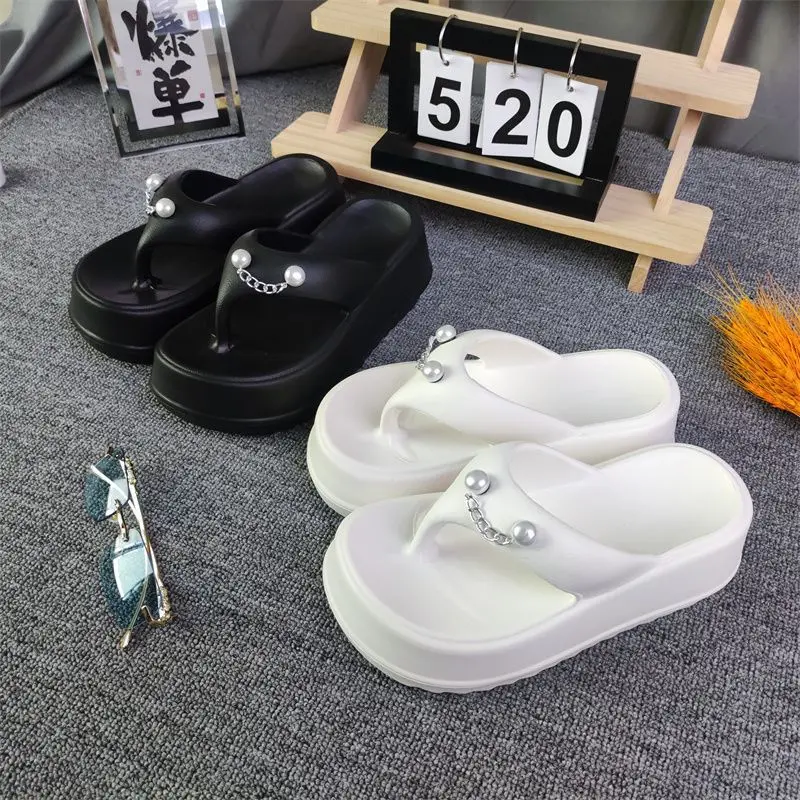 人字拖女夏季防臭卡通夏外穿厚底增高海边沙滩休闲防滑夹脚凉拖鞋,女鞋,人字拖,淘宝优惠券,粉丝福利购,淘宝优惠卷