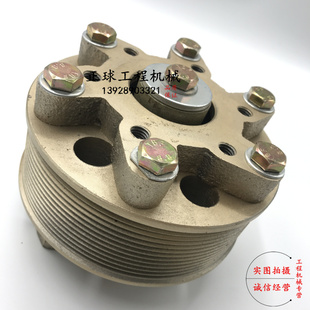 卡特320C D风扇皮带轮总发 改小风扇皮带轮支架总成 发动机风扇叶