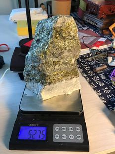 金都黄金石金矿石原石摆件桌面办公茶宠家居10斤金雕踏雪招财开业