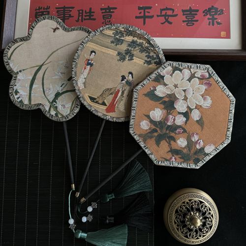 迷你掌扇团扇古风汉服儿童扇