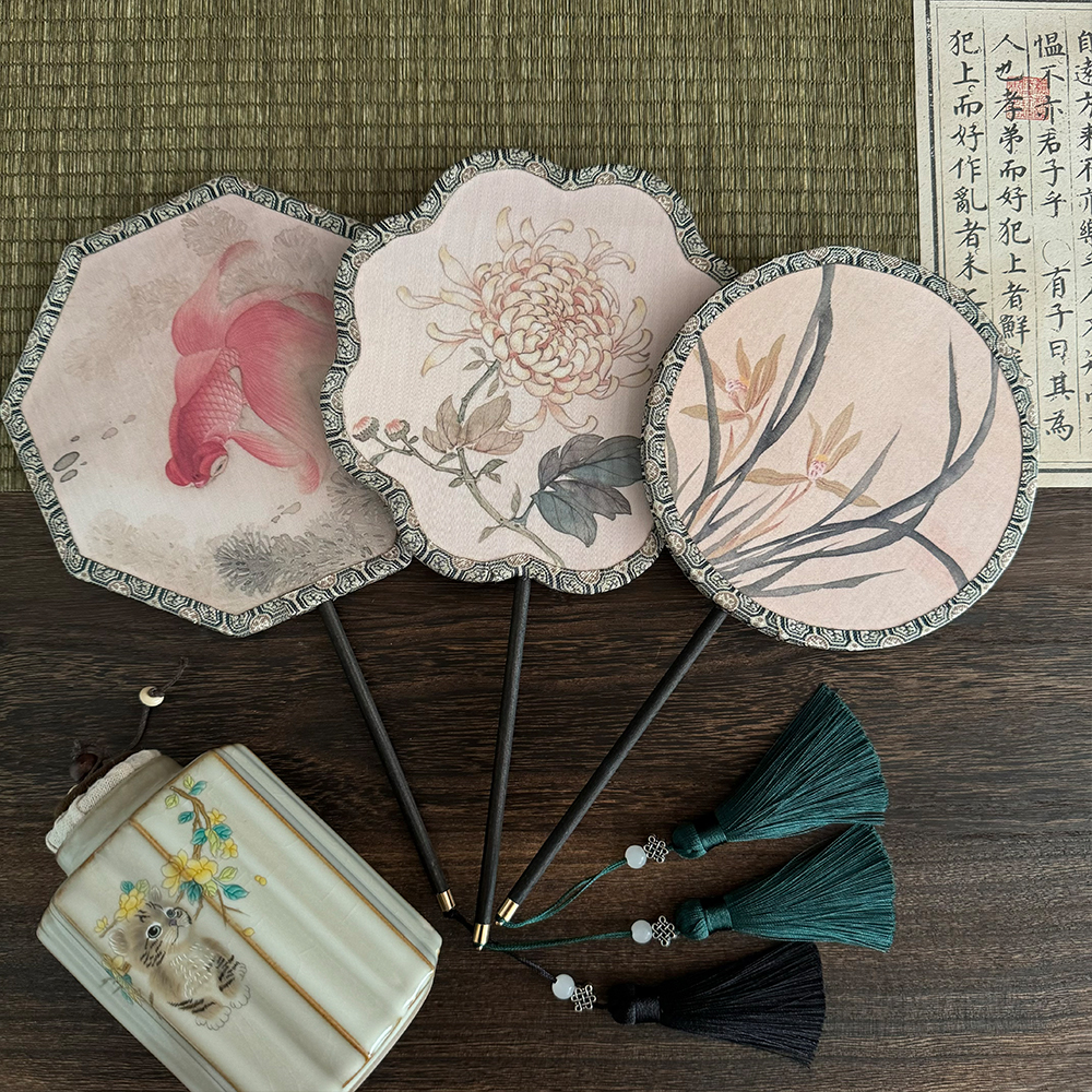 古风走秀旗袍跳舞蹈迷你苏州团扇