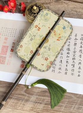 古风紫竹圆扇腰扇可卷曲折叠团扇拍照表演走秀舞蹈道具扇挂腰扇