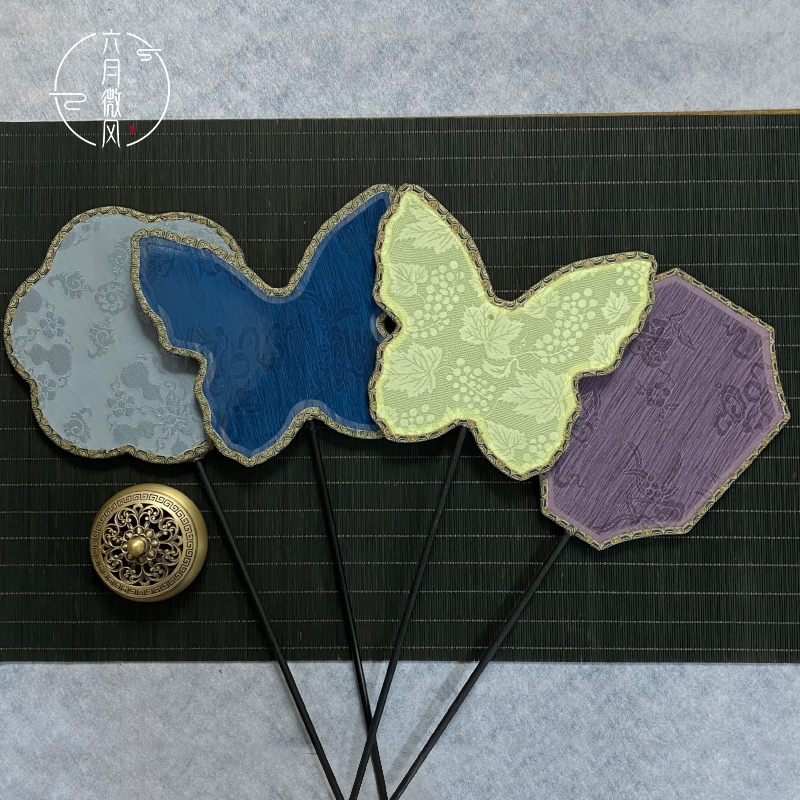 蝴蝶扇子异形长柄花罗汉中国