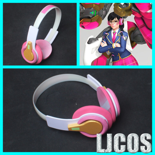 【LJCOS】守望先锋  dva宋哈娜青春校园特制耳机cosplay道具