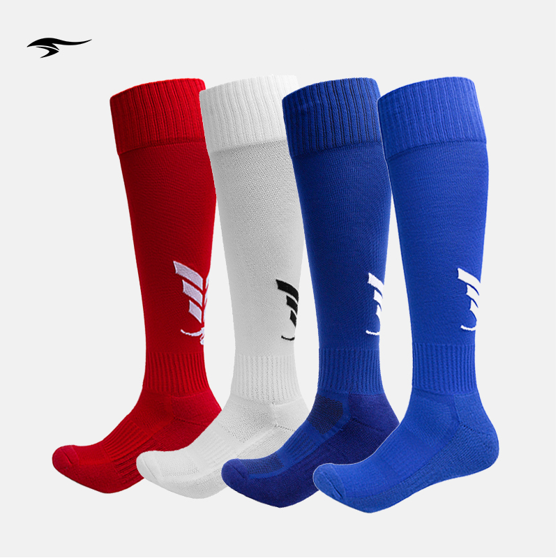 SUNAIS舒莱狮儿童中童成人足球袜男球员版训练长筒袜子女白色纯色