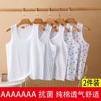 中老年女士纯棉背心妈妈内衣汗衫