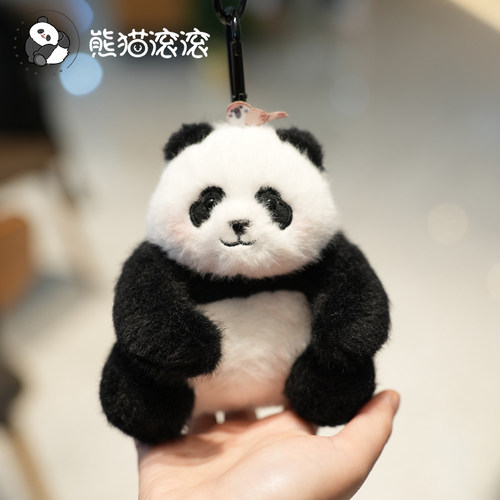 【腮红萌兰小鸟款挂件】熊猫萌兰挂件仿真款毛绒挂件玩偶礼物