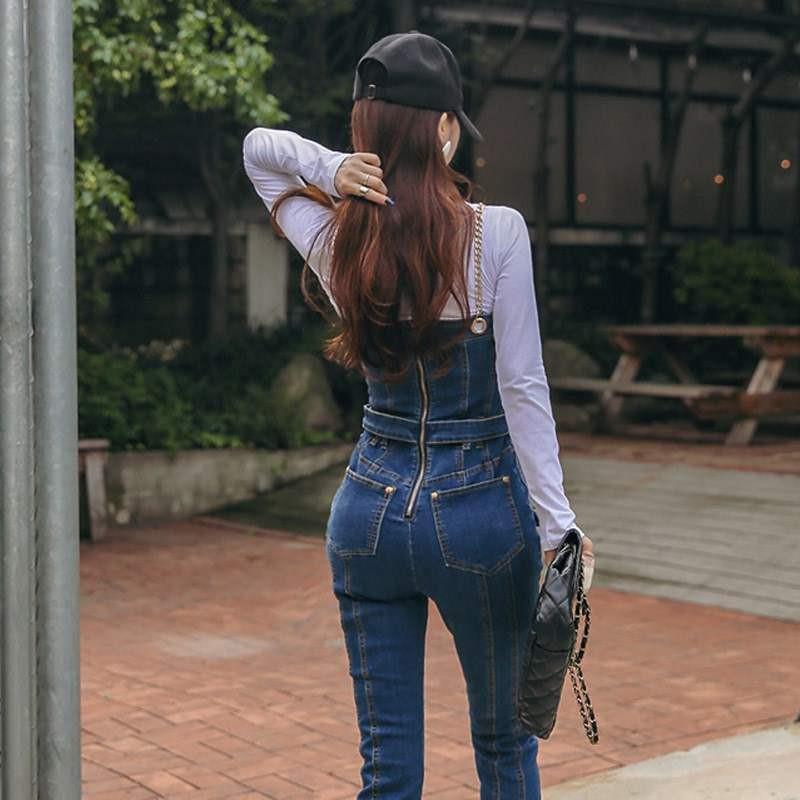 Denim suspenders jumpsuits  Size Stch  for|ruв категории Женская одежда, джинсы - от Buy2taobao.com для оказания профессиональной услуги покупки агента Taobao