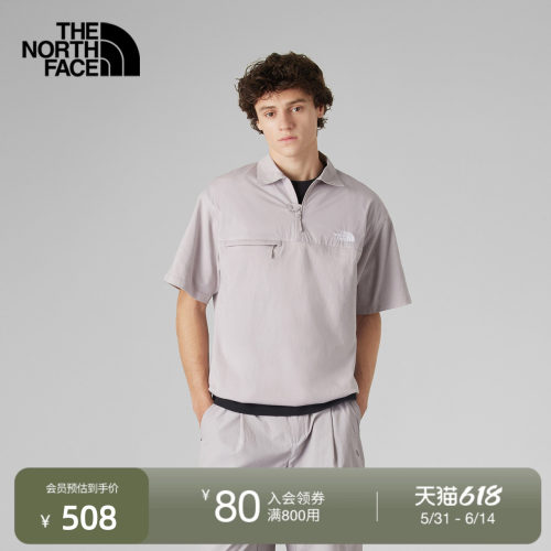 北面UE设计师款男透气短袖POLO衫