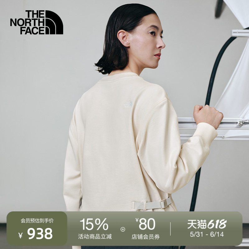 北面UE设计师款女卫衣纯棉圆领舒适户外秋冬TheNorthFace|8E2P