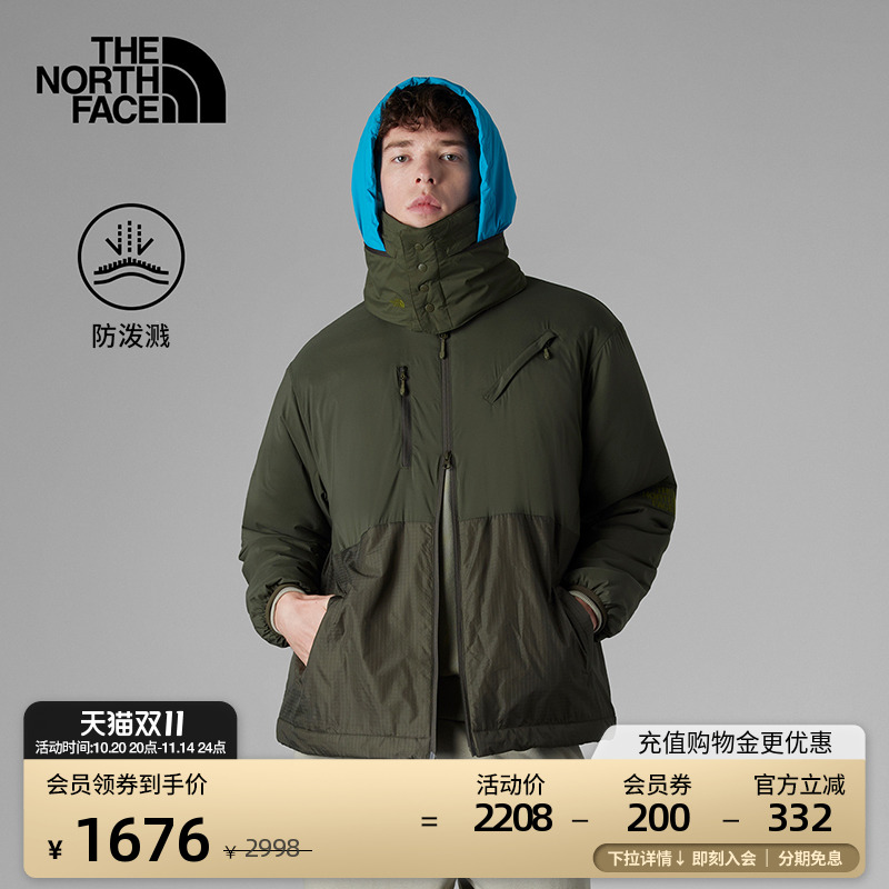 北面男防泼水保暖棉服外套
