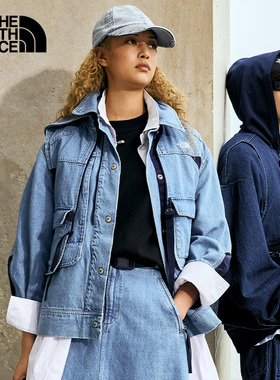 北面UE设计师款女休闲外套牛仔拼接户外秋款TheNorthFace|8E6V