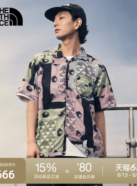 北面UE设计师款男短袖衬衫轻薄休闲户外夏款TheNorthFace|8CKQ