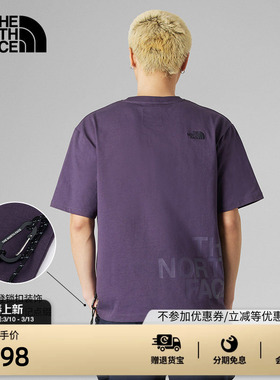 北面UE设计师款短袖T恤男纯棉简约舒适户外新款TheNorthFace|8F4N
