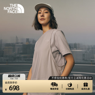 北面UE設計師款 T恤圓領戶外夏新款 TheNorthFace 8CME 女假兩件短袖