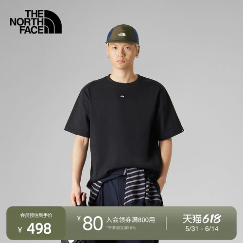 北面UE男重磅纯棉舒适短袖T恤