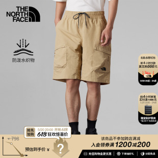 7QSB TheNorthFace北面UE男防泼水宽松多口袋休闲短裤 户外24夏新款