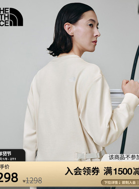 北面UE设计师款女卫衣纯棉圆领舒适户外新款TheNorthFace|8E2P