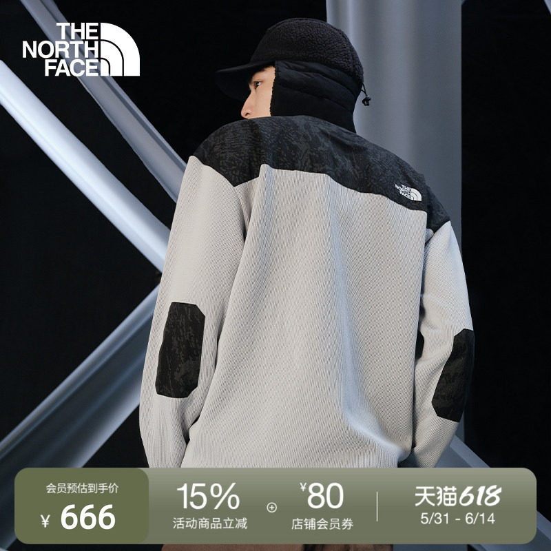 北面UE款针织卫衣男圆领时尚拼接舒适透气户外TheNorthFace|8CJF