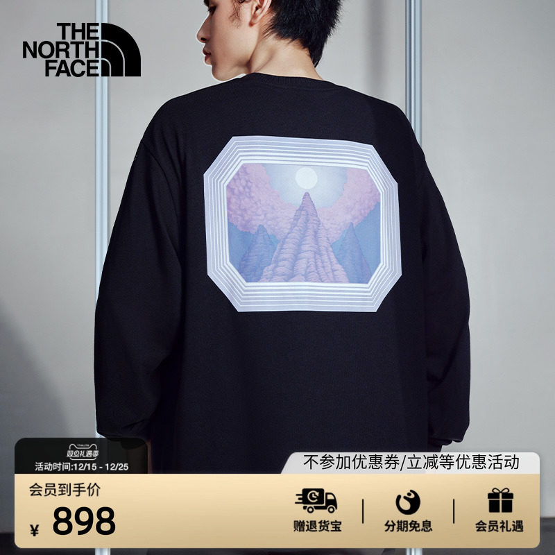 北面UE设计师款男纯棉长袖T恤