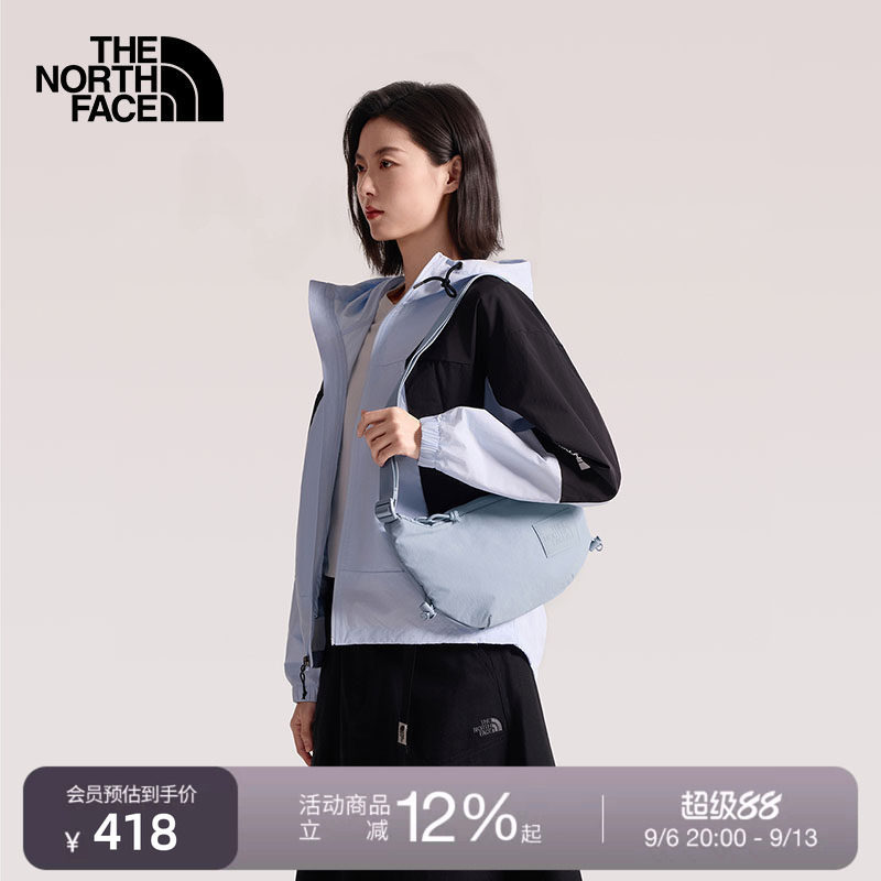 北面女单肩背包饺子包斜挎包图片