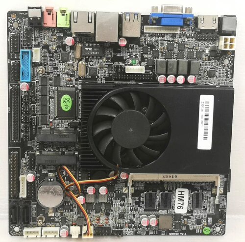 QM6600 i3-2330工控机一体机主板 2代I3主板 带LVDS LPT COM