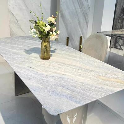 纯天然奢石设计师别墅大理石餐桌