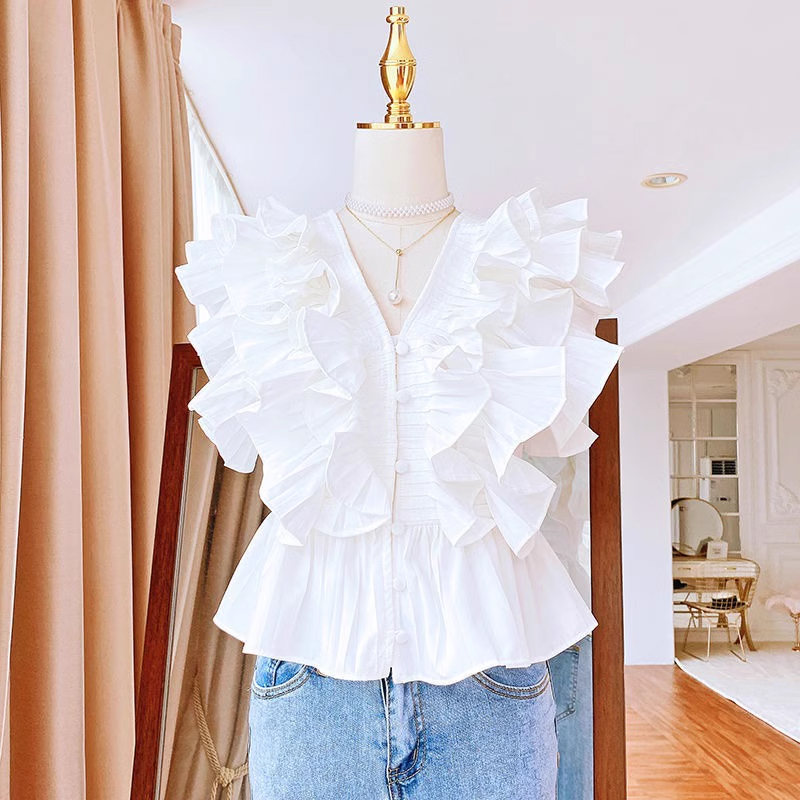 韩国大门2024夏季新款法式衬衫