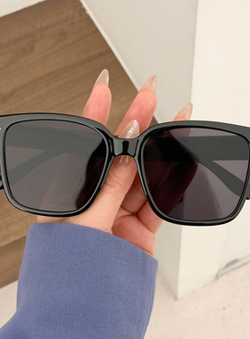 新款简约大方框墨镜男女高级感时尚街拍显脸小防紫外线遮阳太阳镜