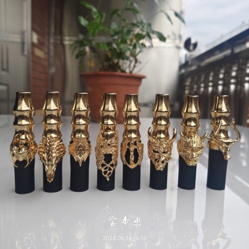 阿尔法不锈钢金色吸嘴金属挂链Hookah