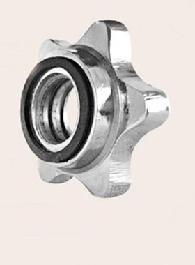 电镀哑铃杠铃配件 通用六角螺母螺丝帽 25MM防滑胶垫螺母星母ERIC