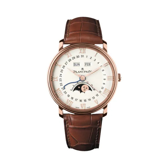 blancpain宝珀手表经典男表情侣表女表皮带机械表6654-3642-55b