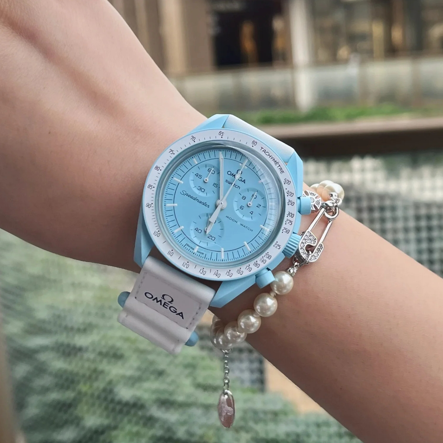 swatch斯沃琪手表欧米茄联名天王星男表超霸女表石英表so33l100