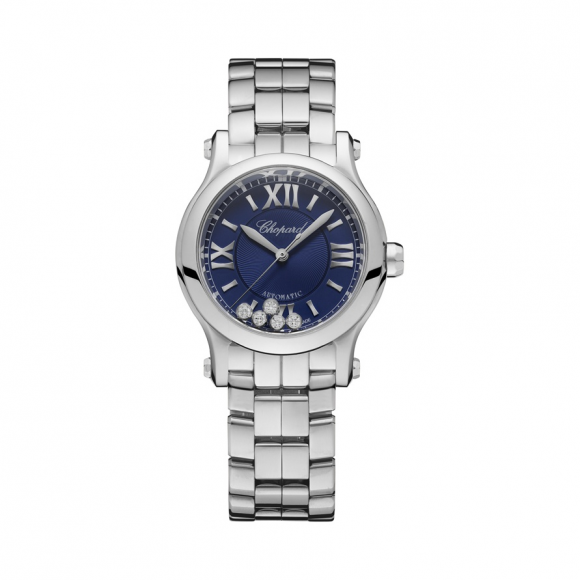chopard萧邦手表happysport女表快乐5钻石钢带机械表278573-3017
