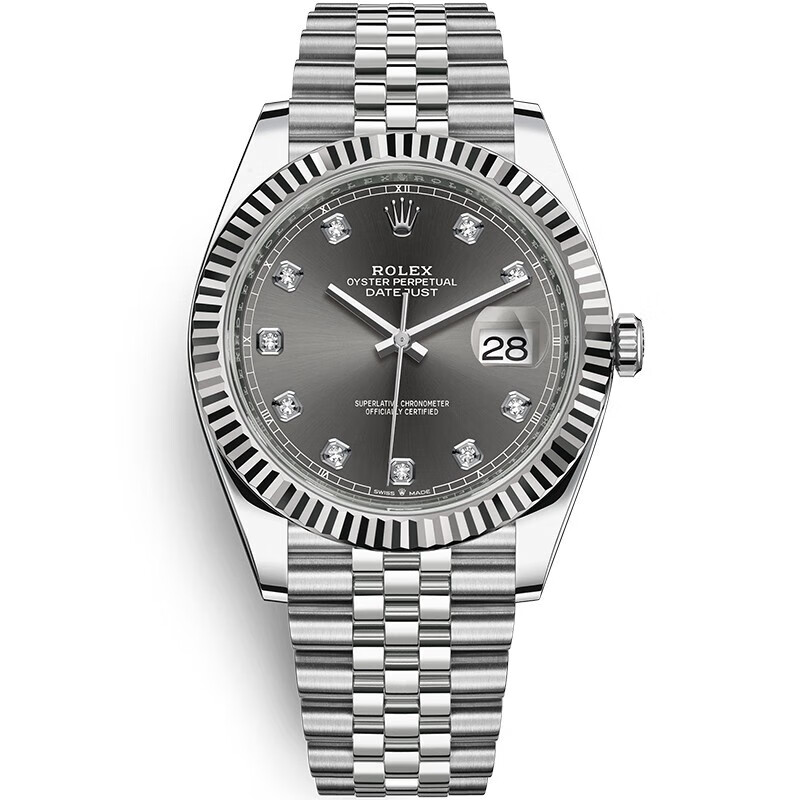 rolex劳力士手表日志型男表时尚商务带钻钢带机械表m126334-0006