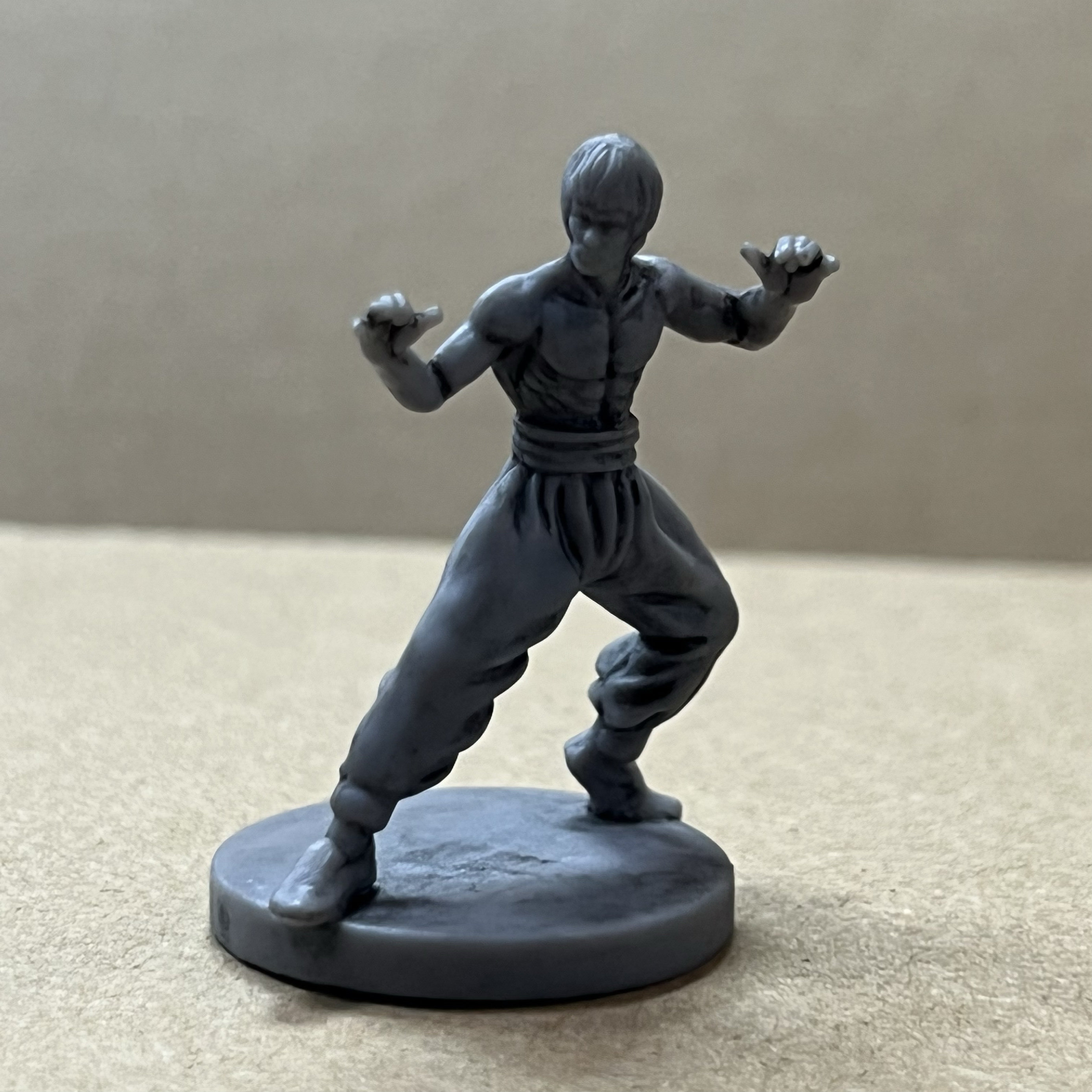 涂装模型桌游棋子李小龙功夫 原装正版 非3D打印 做工细致细腻