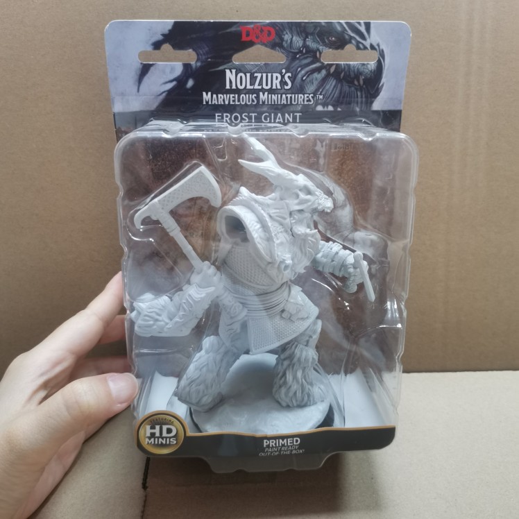 威世智DND 龙与地下城桌游战棋 冰霜巨人骑兵精灵人偶雕像白模