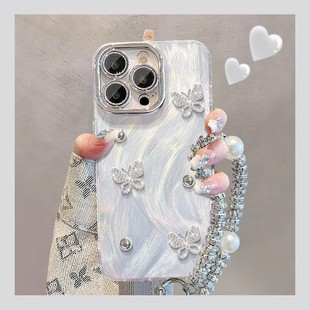 5外壳k12x a3pro新款 findx8s全包7镜头膜6 9可爱a97女a5 珍珠蝴蝶适用于opporeno14pro手机壳reno13