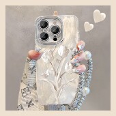 findx9pro全包a58高级感a6镜头膜a5活力版 白色玫瑰适用opporeno14手机壳reno15c可爱13女11 7新款 a3x手链k12s