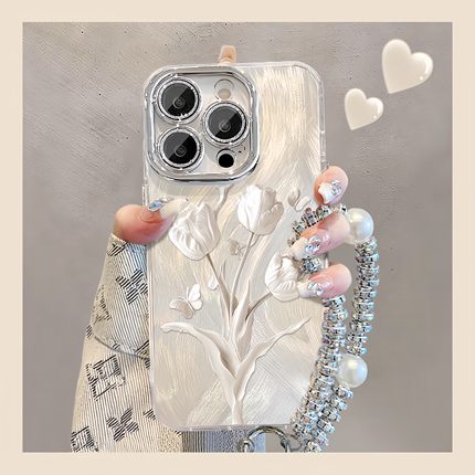 白色玫瑰适用小米17手机壳15红米k90新款Redmik80至尊70/60ultra外note14/13全包civi5pro镜头膜turbo4保护套