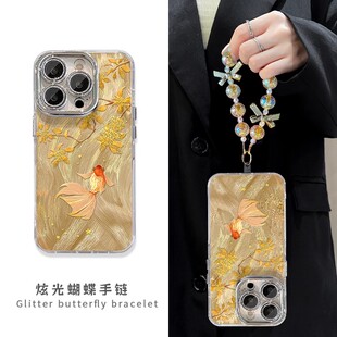 金桂锦鲤华为mate80手机壳适用pura70/50/40女nova15新款14/13/12se新年麦芒40全包30镜头膜hi畅享80s保护套