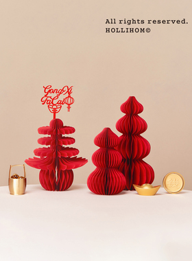 逅里Hollihom 展春意 立体春字摆件红色春节装饰新年布置拍照道具