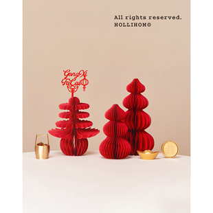 逅里Hollihom 展春意 立体春字摆件红色春节装饰新年布置拍照道具