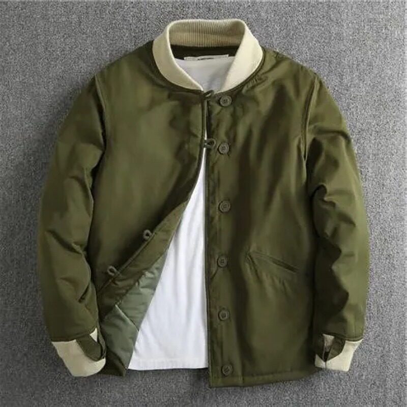 2022 FALL|WINTER NEW JACKET COTTON BASEBALL UNIFORM JACKET MENS FASHION CASUAL COTTON JACKET WARM COTTON JACKET YOUTH