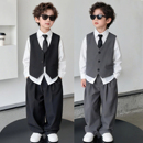 儿童西装 春秋帅气宝宝周岁生日礼服花童男童主持人钢琴演出服 套装