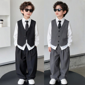 酷宝贝精品童装商城儿童西装套装春秋帅气宝宝周岁生日礼服花童男童主持人钢琴演出服